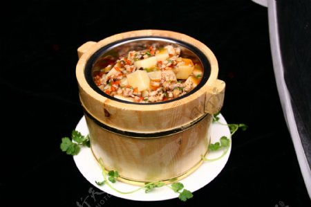 木桶肉沫米豆腐图片