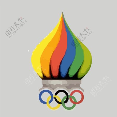 印花矢量图奥运会专题艺术效果水彩生活元素免费素材