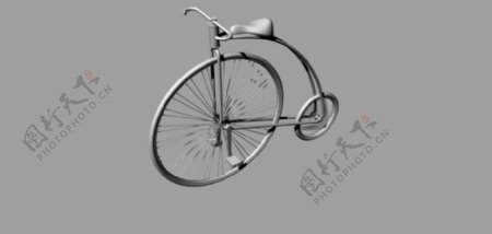 古典自行车3d模型