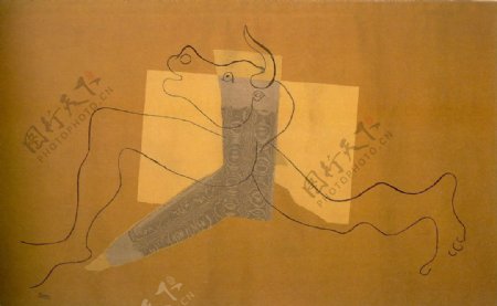 1935LeMinotaure西班牙画家巴勃罗毕加索抽象油画人物人体油画装饰画