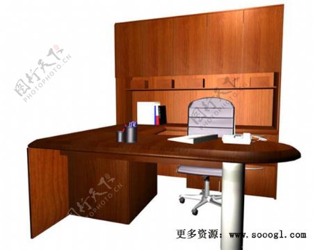 办公家具办公桌3d模型3d模型135