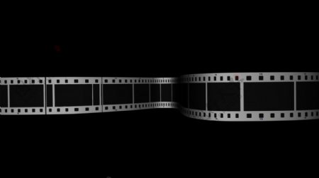 滚动薄膜条2透明Alpha通道环运动的背景视频免费下载