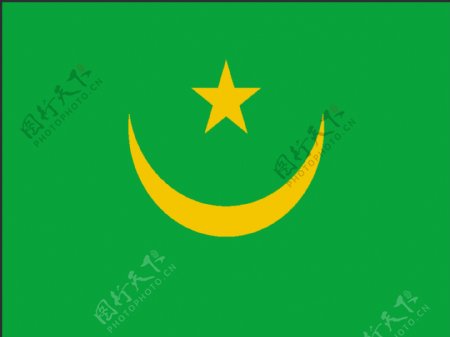 矢量毛里塔尼亚国旗