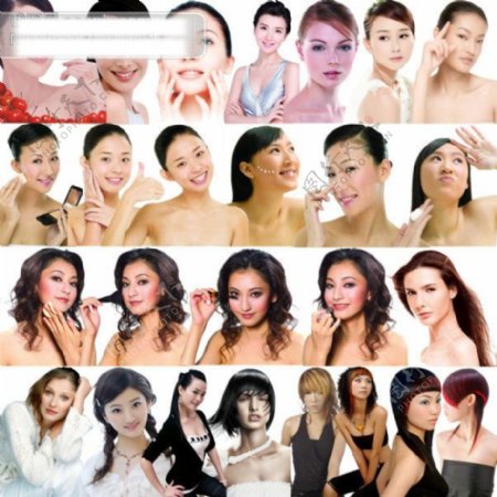 美容化妆后期女性PSD图片素材美容模特化妆品女性美女时尚女性发型发型设计