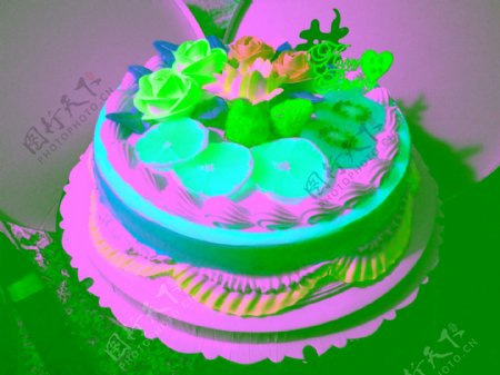 蛋糕水果裱花