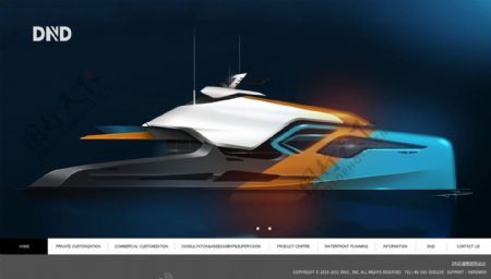 游艇设计公司网页设计