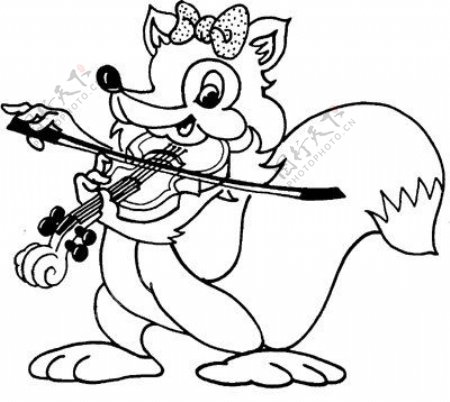 位图动物狐狸可爱卡通色彩免费素材