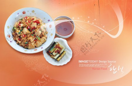 HanMaker韩国设计素材库美食美味韩国料理炒菜