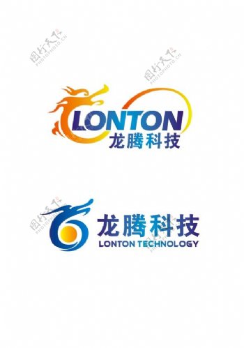 l龙腾科技logo设计图片