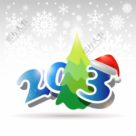 2013圣诞字体标贴