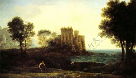 世界名画欧洲古典风景油画图片