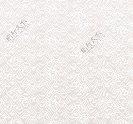 古典海浪线条花纹背景素材