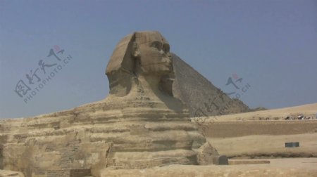 埃及的金字塔和狮身人面像股票视频视频免费下载