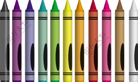 学习用品彩色蜡笔