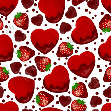草莓和爱心