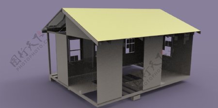 临时房子模型