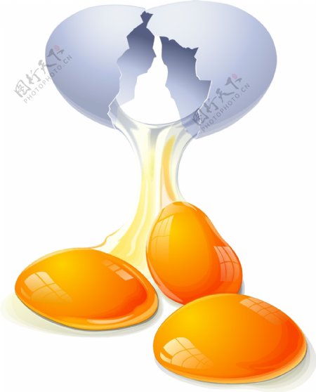 载体材料的现实的鸡蛋和蛋黄