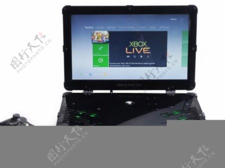 暗物质的Xbox360的笔记本电脑