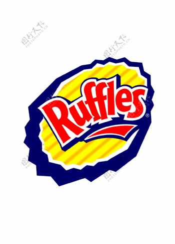 Ruffleslogo设计欣赏Ruffles快餐业LOGO下载标志设计欣赏