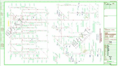 热水系统图CAD图纸