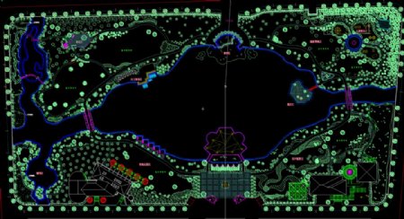 公园景观公园总平面图图片