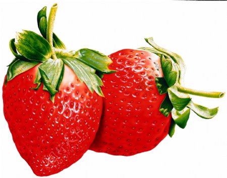 PSD水果草莓抠图格式