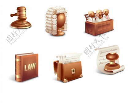 律师和法律立体素材