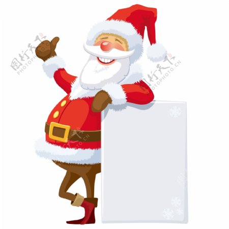 印花矢量图圣诞节节日喜庆圣诞老人红色免费素材