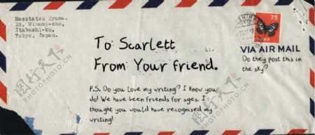 从一个朋友的字体的一封信