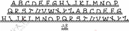 JLR波字体