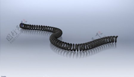 螺旋线模型的SolidWorks