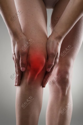 膝盖痛图片
