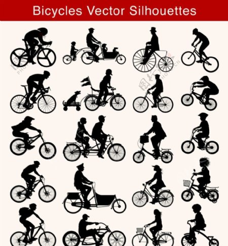 骑自行车的人图片
