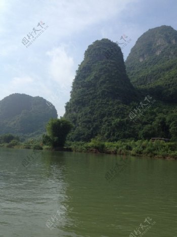 桂林山水玉龙河图片