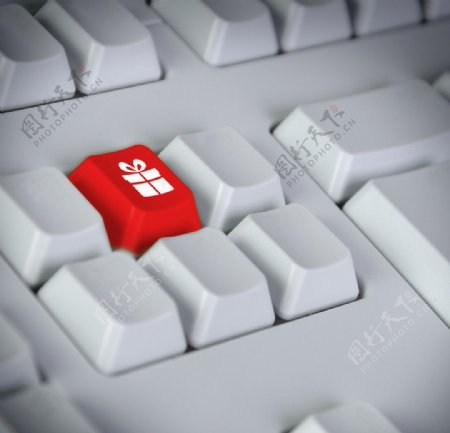 键盘红色按键图片