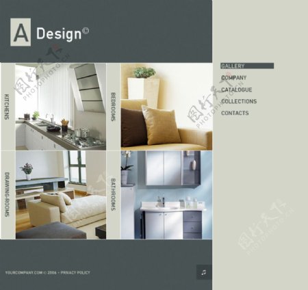 家居设计类网站模板图片