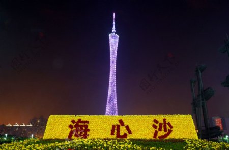 灯光节广州塔图片