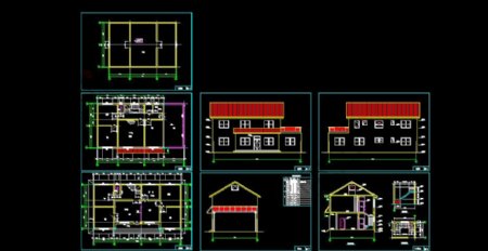 CAD两层别墅图图片