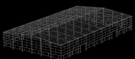 钢结构厂房3D模型图片
