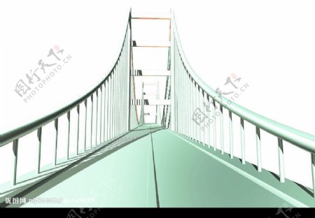 科技创意模拟大桥白色的大桥图片