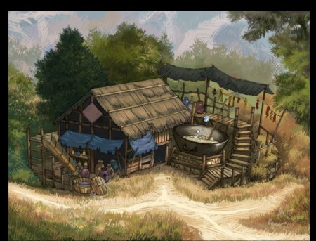 草地房子游戏幻境图片