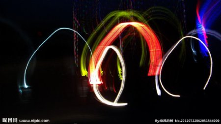 五色线端午节的灯光图片