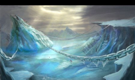 冰山平原游戏素材图片
