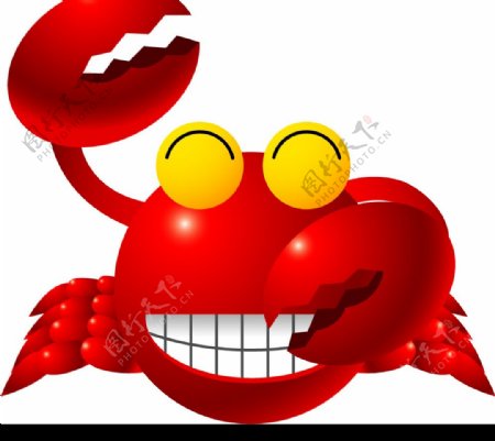 红色小螃蟹图片