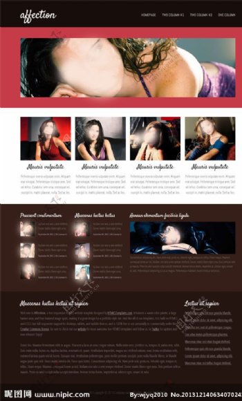 时尚女性健康网站图片