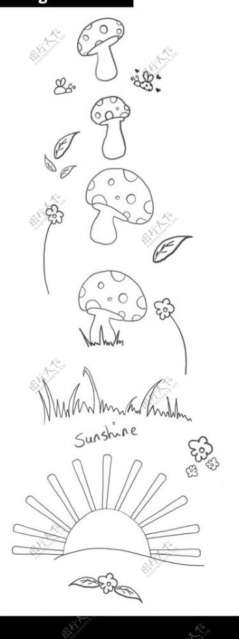 卡通蘑菇笔刷