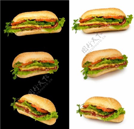 汉堡三明治图片