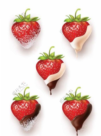 草莓巧克力图片
