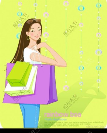 购物女性图片