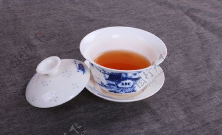 青花瓷茶杯图片